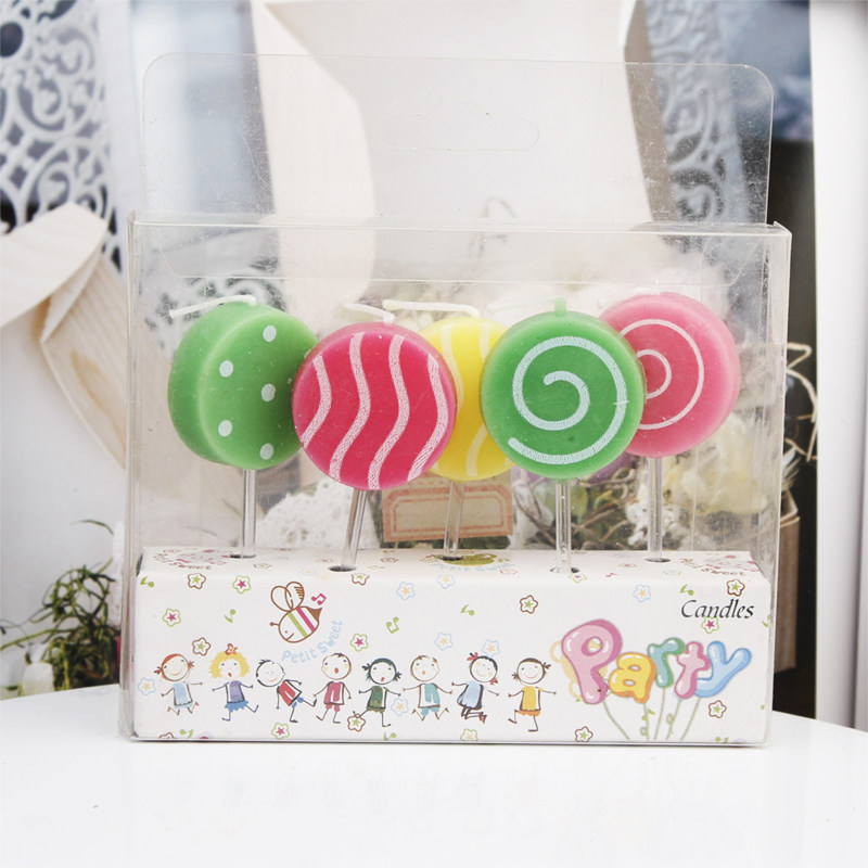 Japanese Candle Wax - 5 velas, decoraciones creativas para pasteles,
