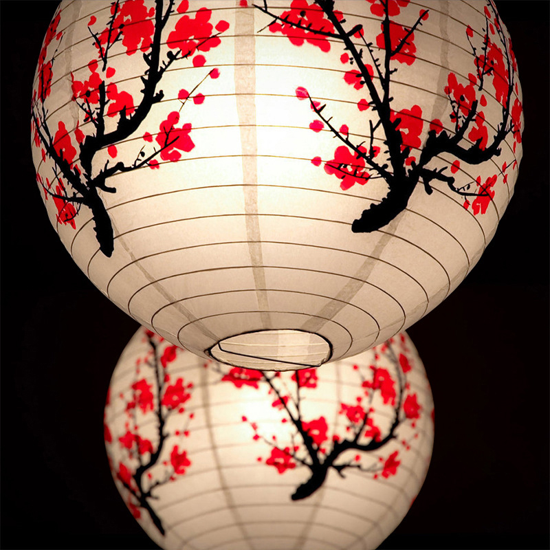 Japanese Lantern Paper - Linternas de papel de flor de