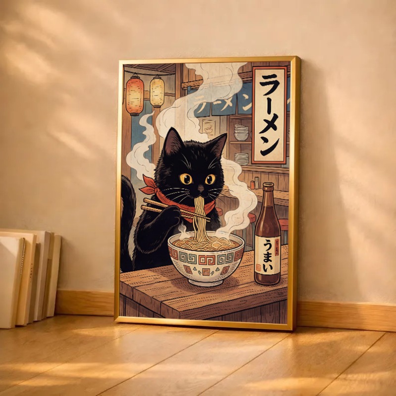 Póster Vintage japonés de roll - Japanese Lifestyle And Food reseña y precio