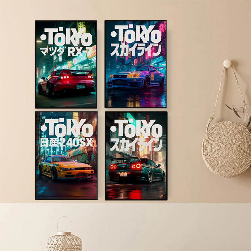 Póster Vintage de coche JDM de - Japanese Car Lifestyle reseña y precio