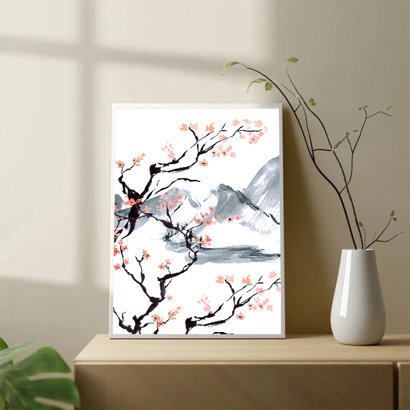 Póster de pintura al óleo sobr - Japanese Lifestyle Home reseña y precio