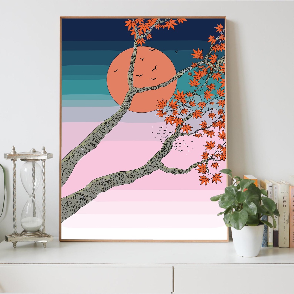 Pintura en Lienzo de Paisaje M - Japanese Lifestyle Home reseña y precio